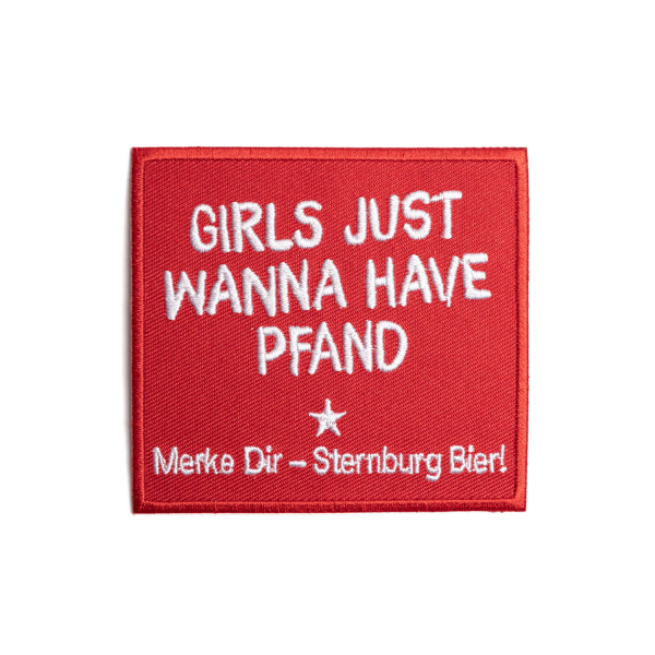 Sternburg Patch Girls Just Wanna have Pfand Gesamtansicht